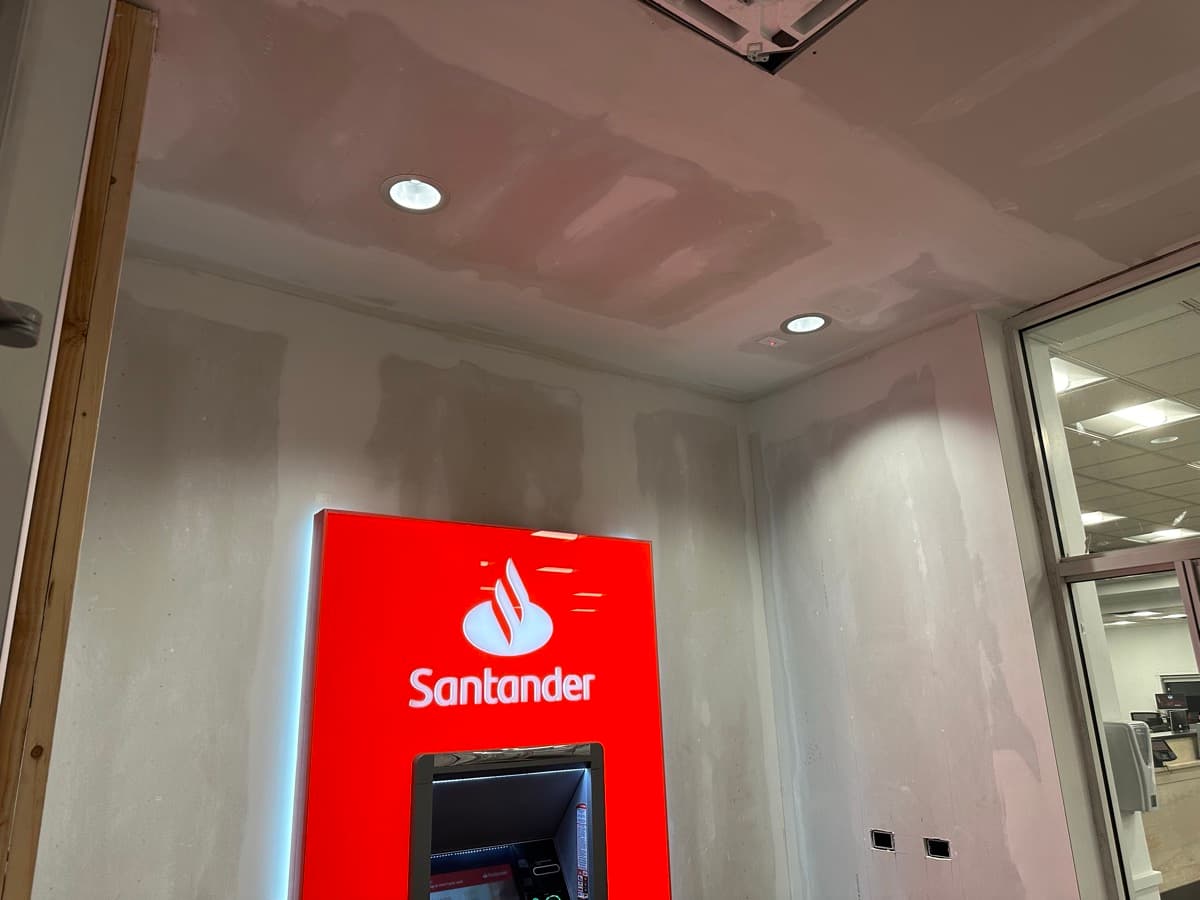 Santander interior during drywall and finishing work
