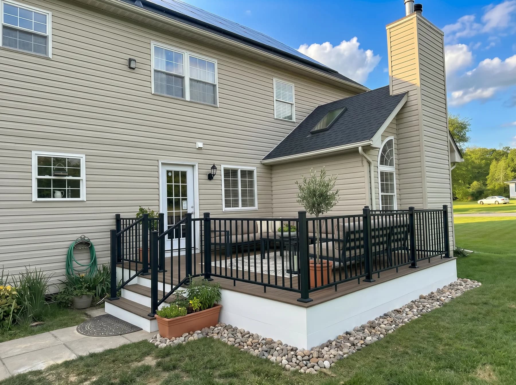 Backyard Deck and Railing Build in Emmaus