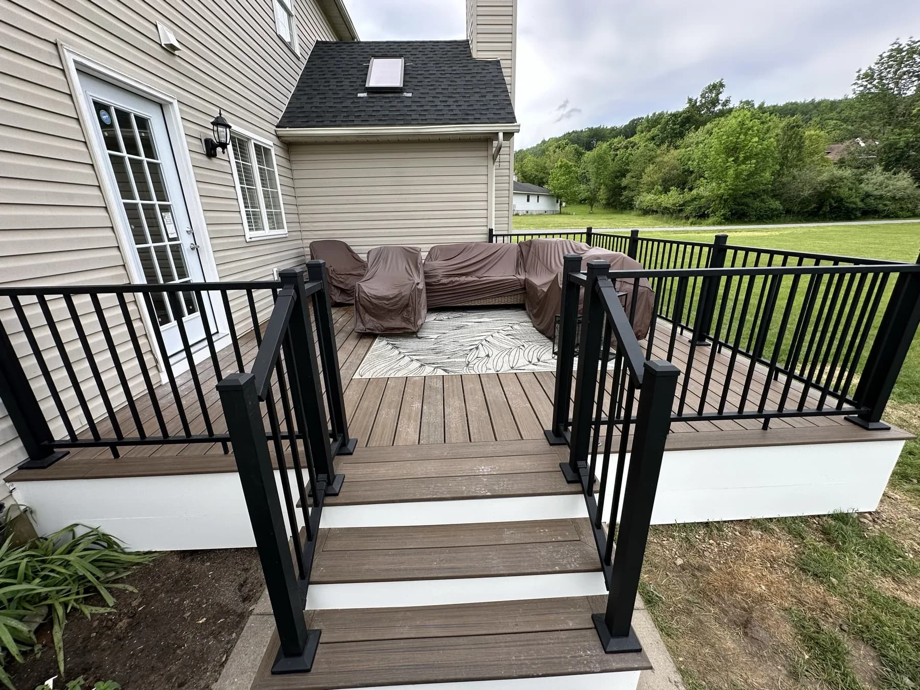 Backyard Deck and Railing Build in Emmaus